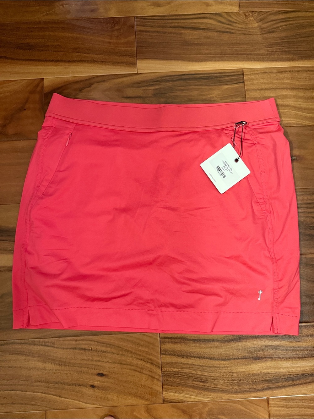 Belyn Key Melon/Pink Athletic Essential Skort - Lightweight Performance - Large